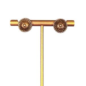 Vintage Cynthia Gale Gold/Bronze 925 Sterling Silver Stud Earrings MSRP$140